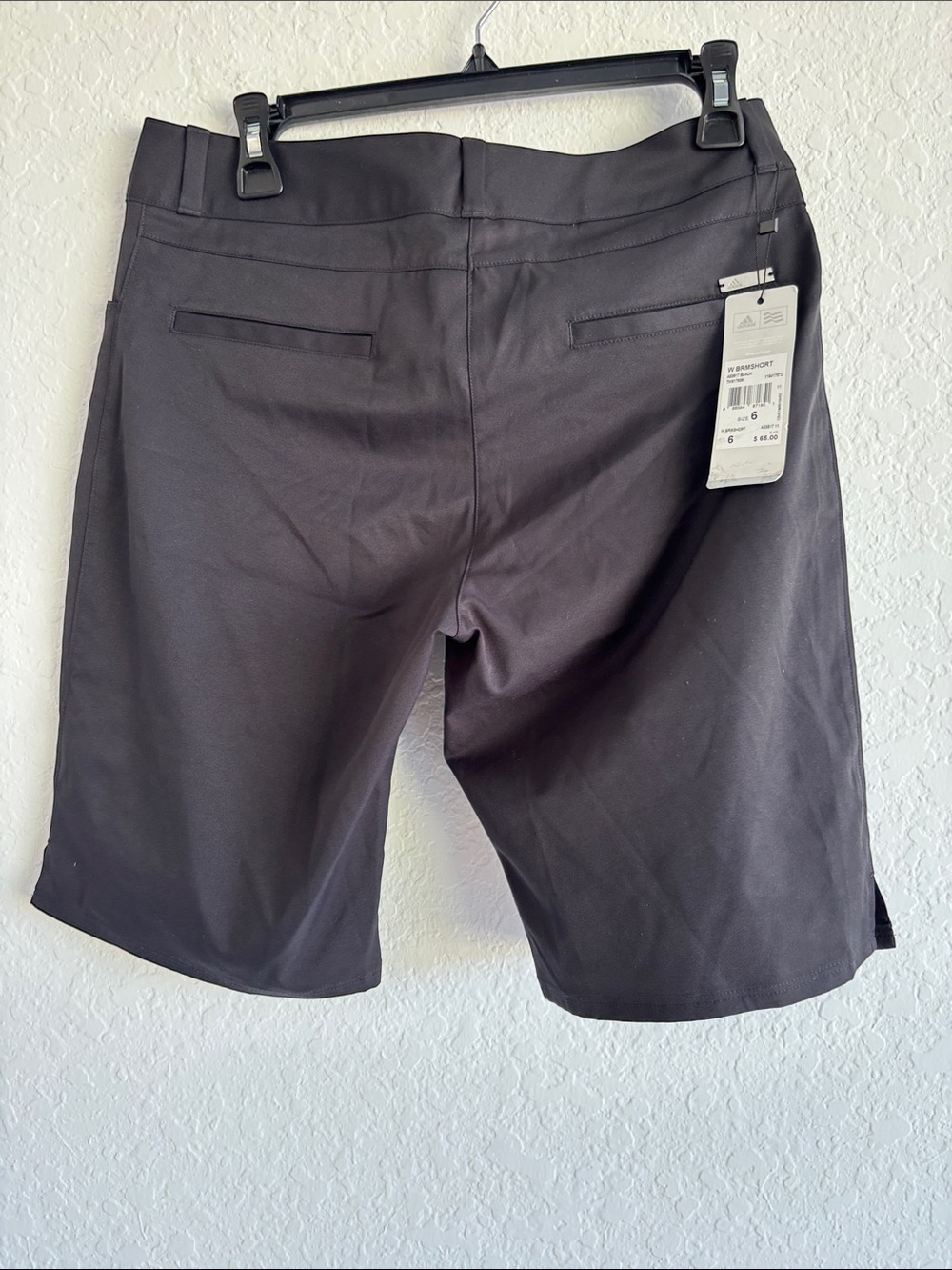 Black Adidas Golf Shorts Size 6 NWT | Performance Stretch Athletic Shorts Womens - Picture 5 of 8